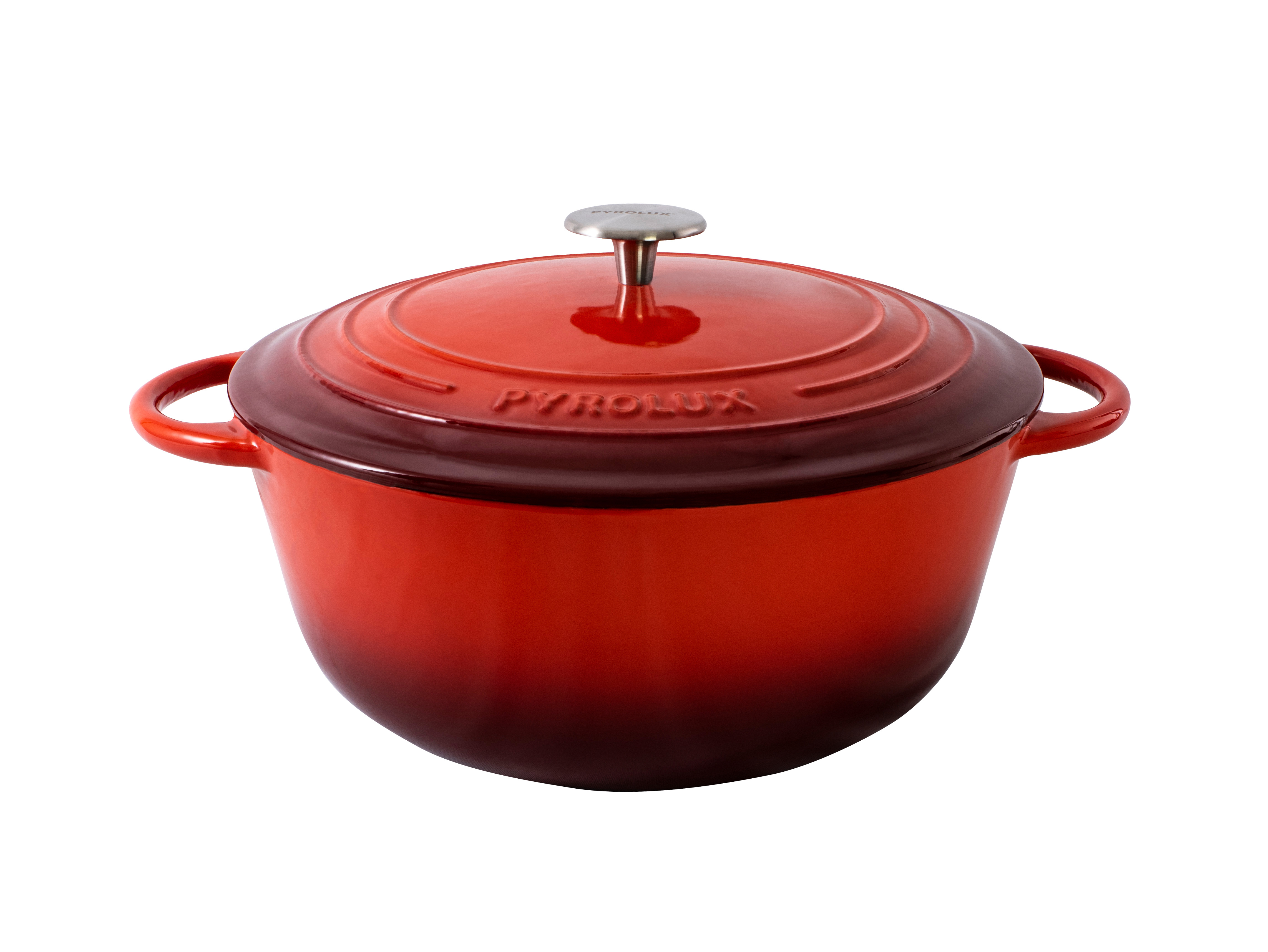 24CM/4LTR RED CASSEROLE PYROLUX