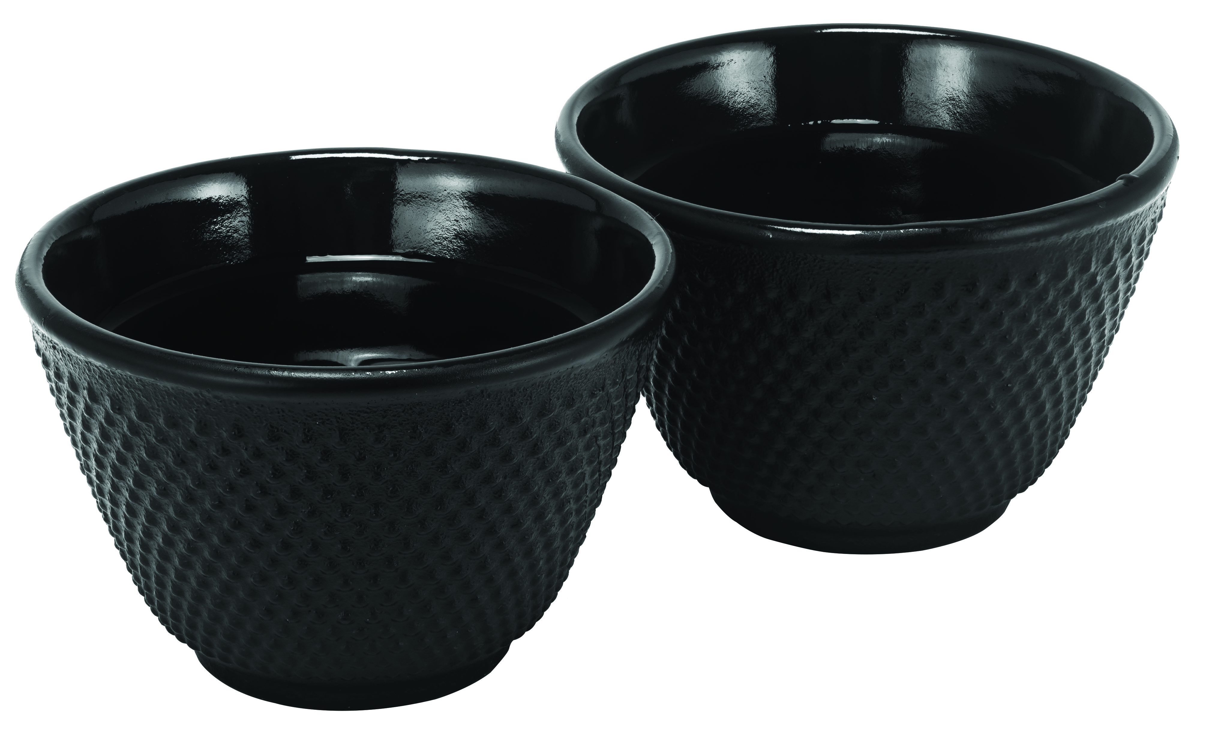 100ML HOBNAIL CAST IRON TEAPOT SET OF 2