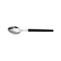 FAUX LEATHER DESSERT SPOON-BLACK HDL