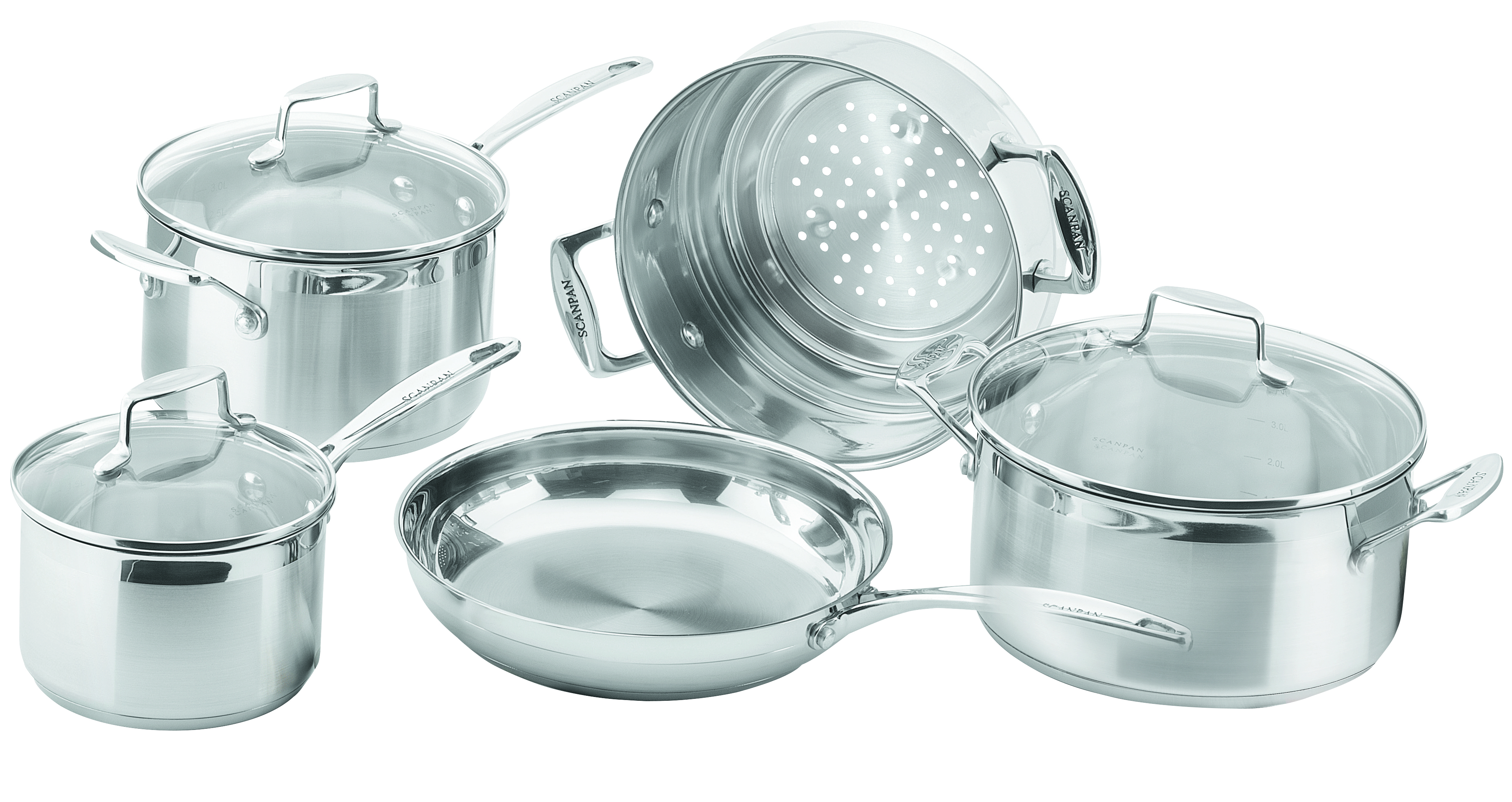 5 PIECE SCANPAN IMPACT COOKWARE SET