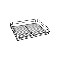 PVC GLASS BASKET RECTANGULAR 435X355X75MM, BLACK