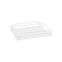 PVC GLASS BASKET RECTANGULAR 435X355X75MM, WHITE