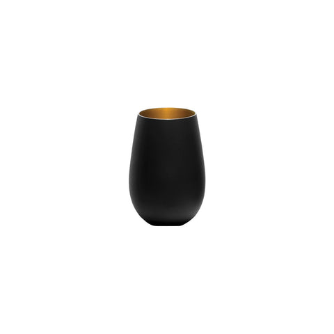 STOLZLE OLYMPIC TUMBLER 465ML MATT BLACK/GOLD