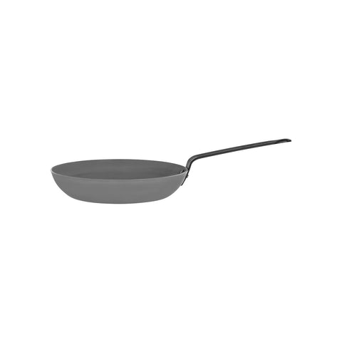 280MM  BLK STEEL FRYPAN-RND