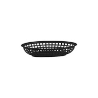 BLACK OVAL BREAD BASKET