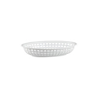 OVAL BREAD BASKET WHITE