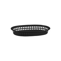 RECTANGLE PVC BASKET BLACK