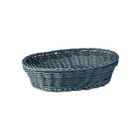 235 X 185MM  OVAL BREAD BASKET GREY