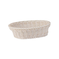 235 X 185MM  OVAL BREAD BASKET TAUPE