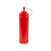 720ML SQUEEZE BOTTLE WITH CAP RED