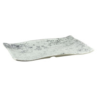 RECTANGULAR PLATTER 400 X 280MM WEATHERED PEWTER E