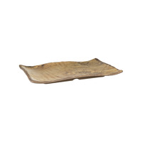 RECTANGULAR PLATTER 400 X 280MM WOOD GRAIN TRANSFO