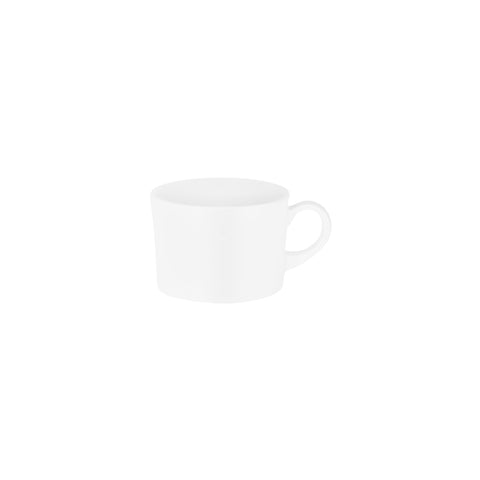 250ML TEA CUP WHITE MELAMINE FLAT BOTTOM