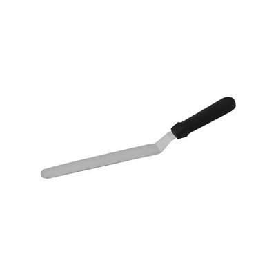 350MM CRANKED SPATULA BLK HANDLE