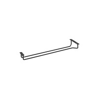 GLASS HANGER SINGLE ROW BLACK 400MM