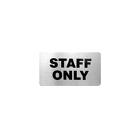 STAFF ONLY WALL SIGN