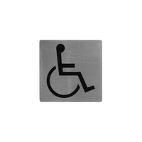 DISABLED SYMBOL WALL SIGN 130X 130 18/10