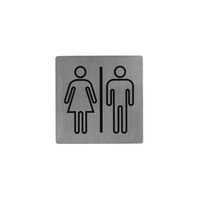 RESTROOM SIGN 130 X 130 18/10