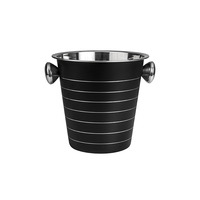 WINE BUCKET BLACK 18/8 MODA