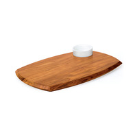 255 X 362 WITH SAUCE DISH WOODEN BOARD