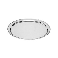 35CM ROUND TRAY- S/S