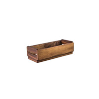 MINI CRATE L270MM W120MM H75MM- ACACIA WOOD