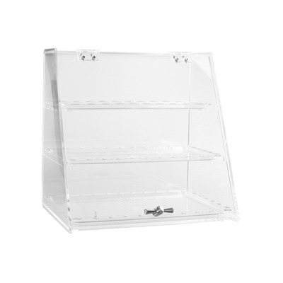 3 TRAY CLEAR DISPLAY CABINET 250X340MM