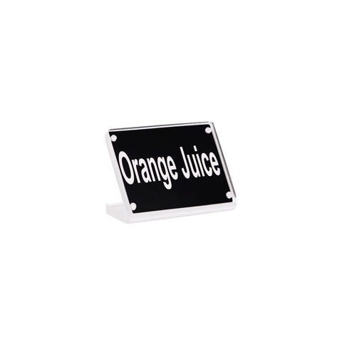 ORANGE JUICE BUFFET SIGN ACRYLIC WITH S/S MAGNETIC