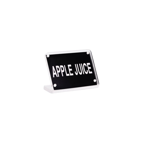 APPLE JUICE BUFFET SIGN ACRYLIC WITH S/S MAGNETIC