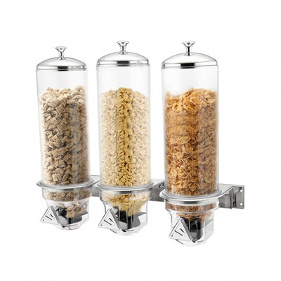 CEREAL DISPENSER-TRIPLE, 3X4.0LT WALL MOUNT