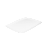 RECT. MELAMIME PLATTER-COUPE, WHITE, 485X355MM