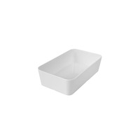 250 X 150 X 65 WHITE MELAMINE DEEP DISH -STRAIGHT