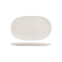 355X215MM OVAL COUPE PLATE-SNOW