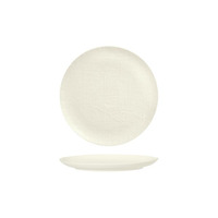 ROUND PLATE FLAT 180MM LUZERNE LINEN  WHITE