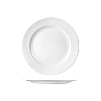 ROUND PLATE WIDE RIM 273MM WHITE