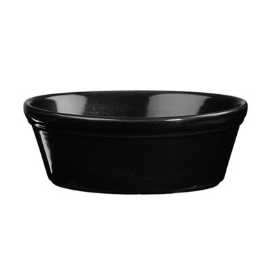 152 X 113MM OVAL DISH BLACK CHURCHILL