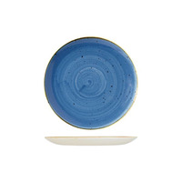 217MM STONECAST ROUND COUPE PLATE BLUE