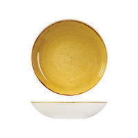 STONECAST 248MM ROUND COUPE  BOWL - MUSTARD SEED Y