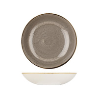 248MM/1136ML STONECAST COUPE BOWL - PEPPERCORN