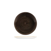 165MM ROUND COUPE PLATE CHURCHILL - PATINA BLACK I