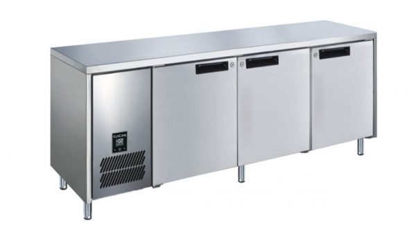 GLACIAN- 3 DOOR UNDERBENCH FRIDGE 1885W X 660D X 8