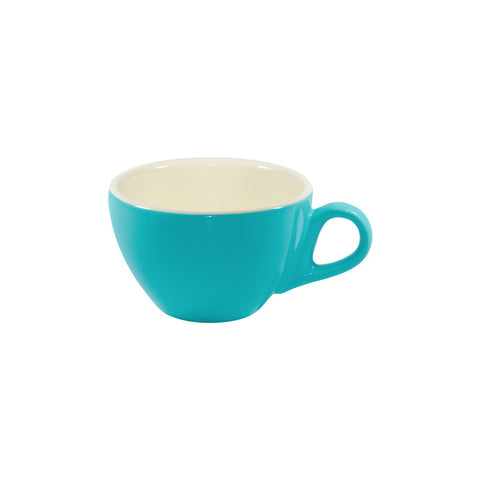 220ML BREW TEAL/WHITE CAPPUCCINO CUP