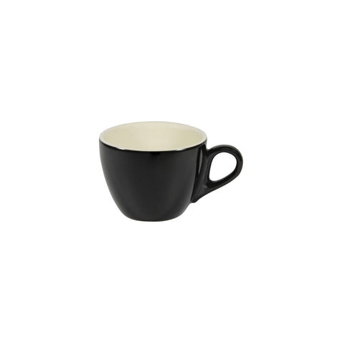 160ML BREW  FLAT WHITE CUP - ONYX/WHITE