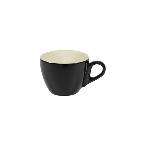 220ML BREW LARGE FLAT WHITE CUP - ONYX/WHITE