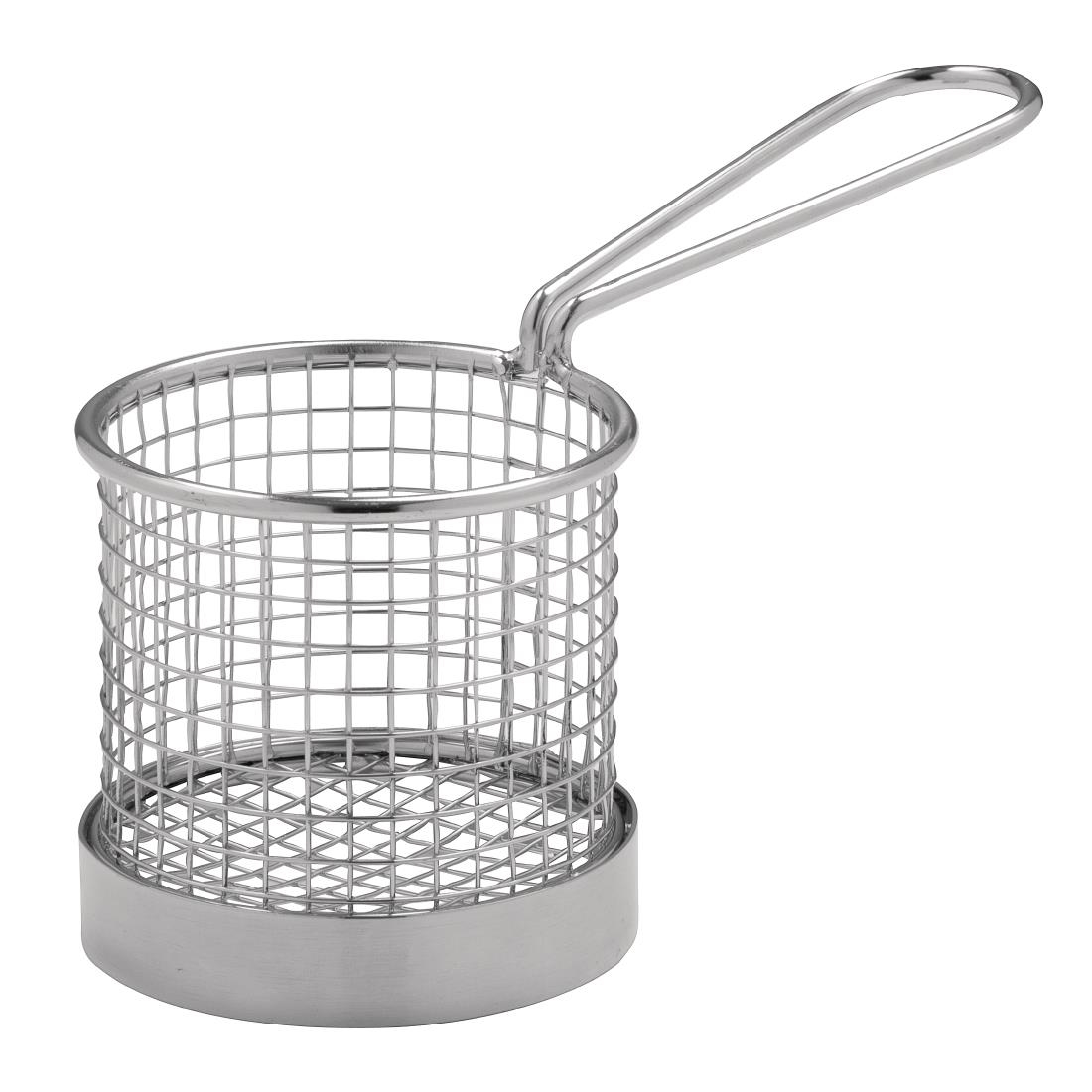 80 X80 ROUND S/S CHIPPY BASKET