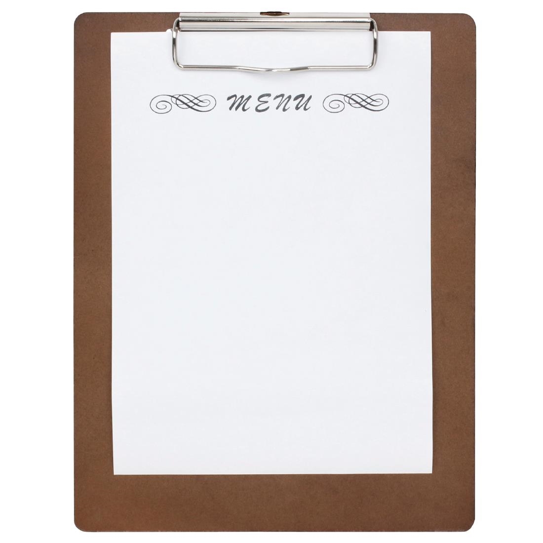 A5 CLIPBOARD MENU WOODEN