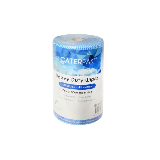 BLUE HEAVY DUTY WIPE 30CM X 50CM - 45MTR ROLL