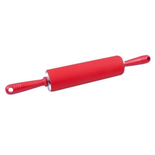 SILICONE ROLLING PIN 49 X 6CM RED