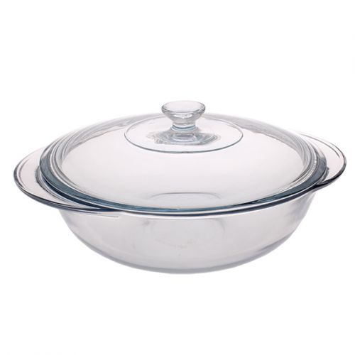 2 LTR CASSEROLE WITH LID GLASS