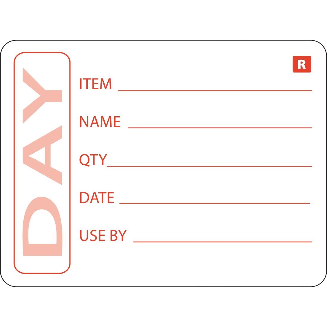 PREPPED PRODUCT LABEL 49 X 65MM